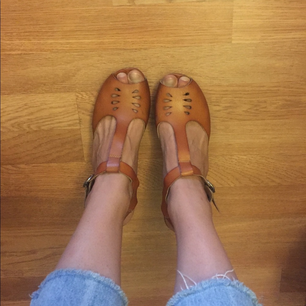AE T-Strap Heels